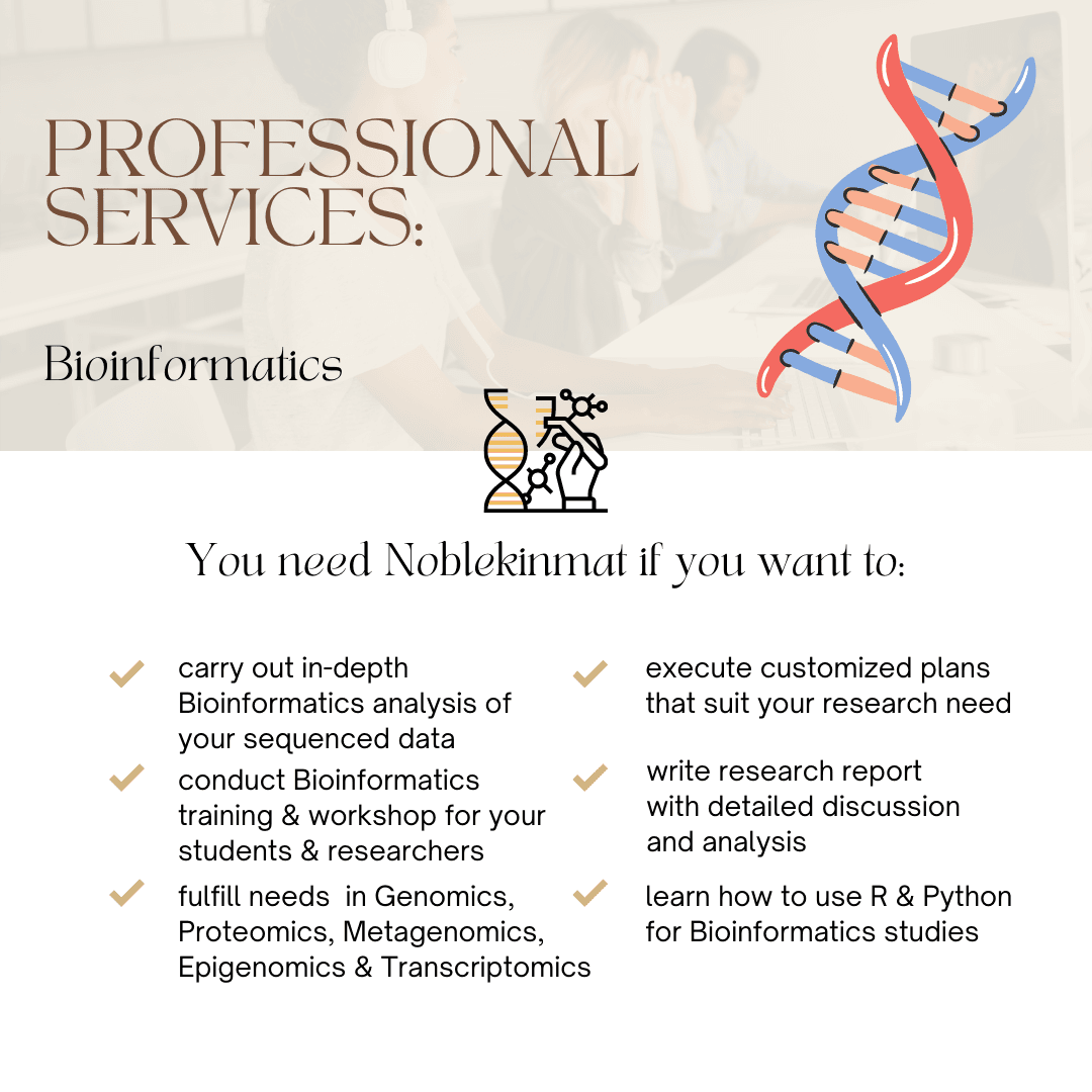 Noblekinmat, Bioinformatics, population genetics