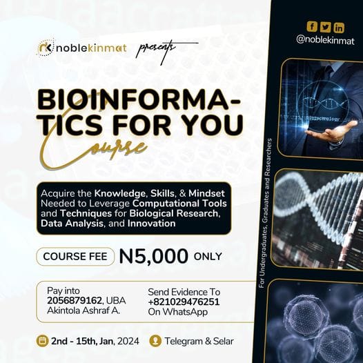 Noblekinmat, Bioinformatics, population genetics