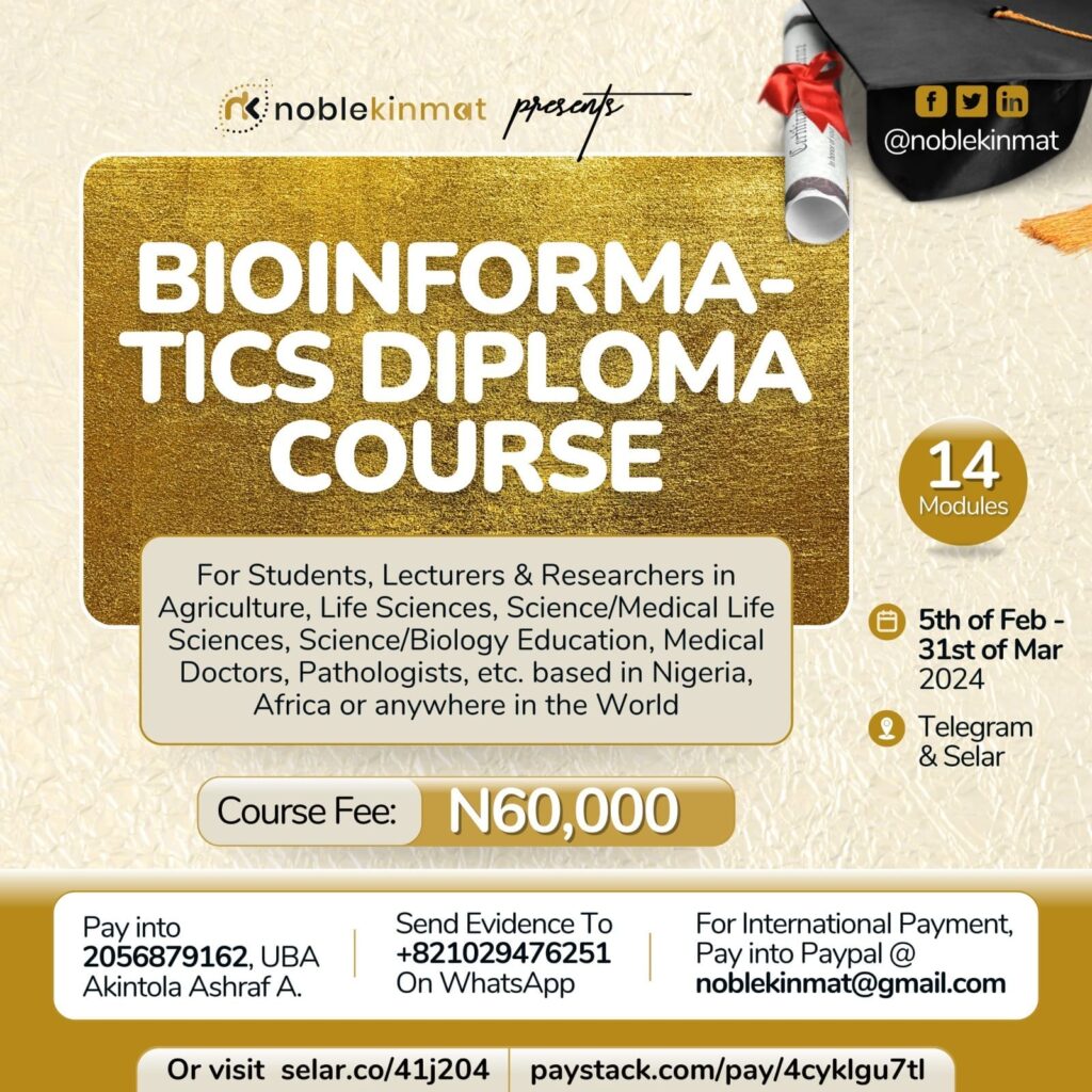 Noblekinmat, Bioinformatics, population genetics